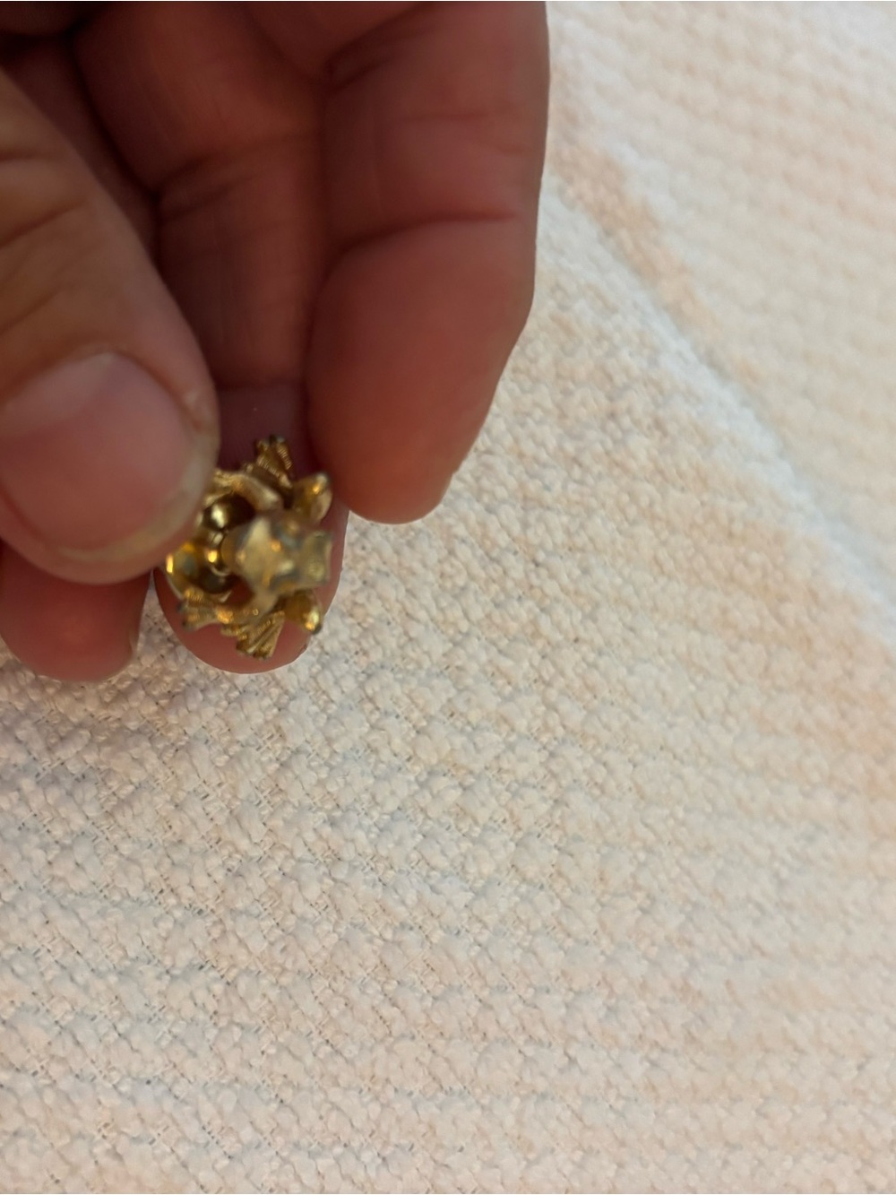 Gold-Tone Floral frog pin Gold